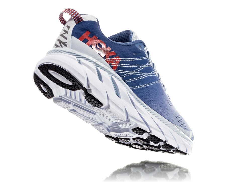 Hoka One One Walking Shoes Womens Blue/White - Clifton 6 - 24169NMBV